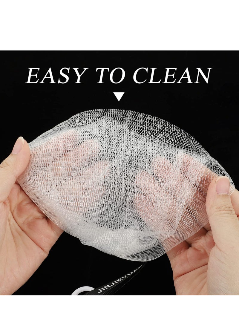 20 Pcs Mesh Storage Bag, Soap Bag Soft for Shower, Bubble Soap Foaming Net, Soap Pouch Saver with Drawstring, Suitable for Shower Face Washing