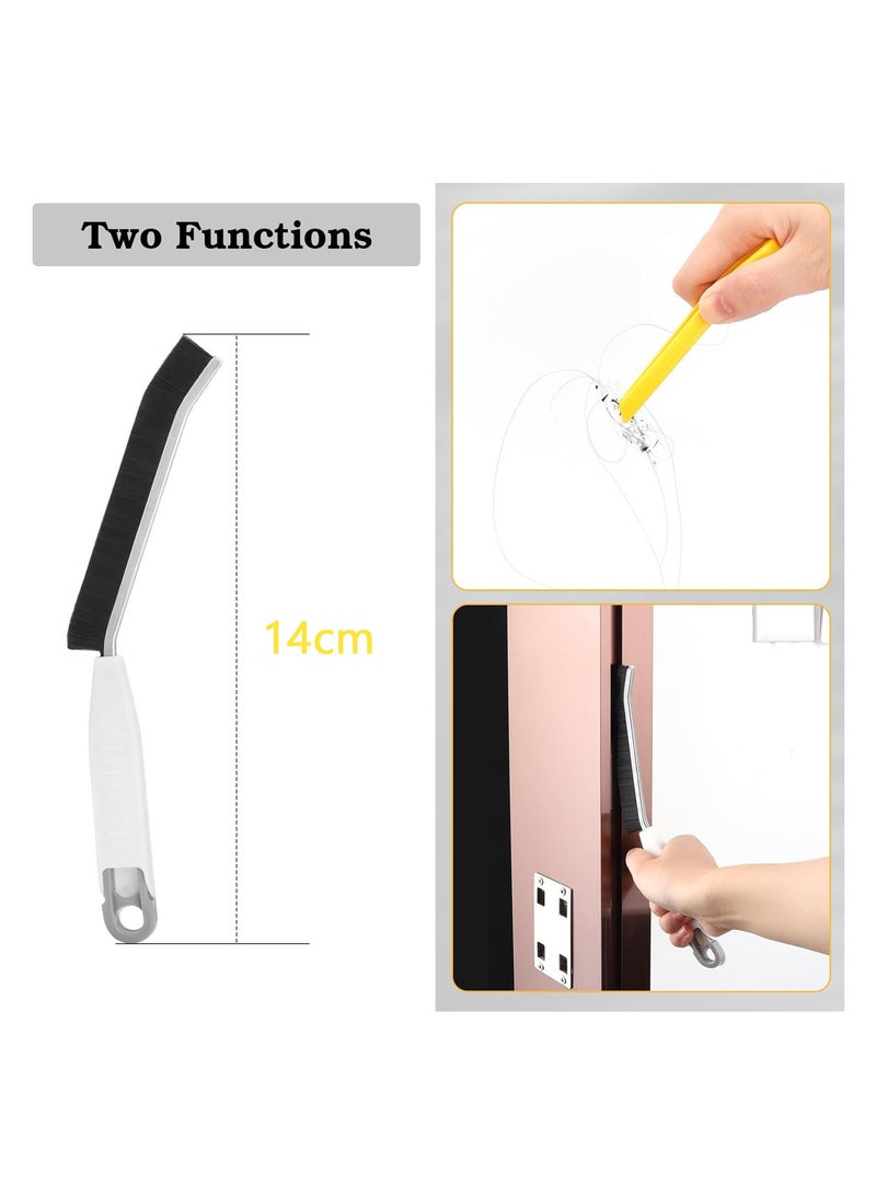 4Pcs Crevice Gaps Cleaning Brush Tweezers to Pick up Hair Cleaning Brush for Small Spaces Thin Crevice Cleaning Brush Deep Cleaning Brush Supplies for Kitchen Surfaces Window Track