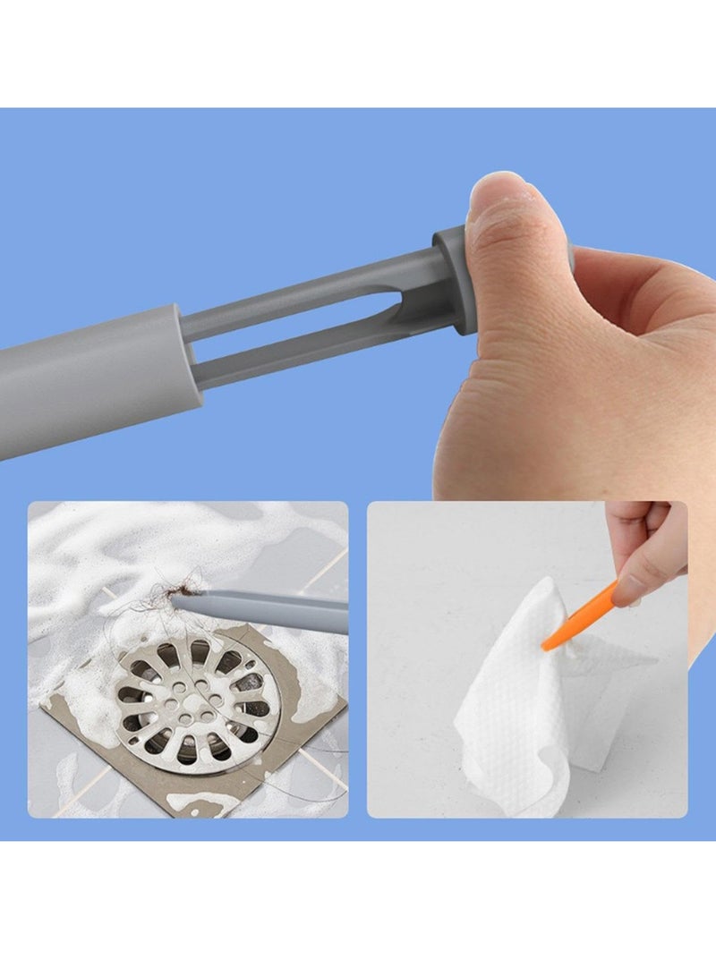 Toilet Brush Deep Cleaning Long Handle Bathroom Toilet Bowl Brushes Multifunctional Wall Mounted Cleaner Scrubber Creative Octopus Soft Glue Toilet Brush Effective Wall Toilet Brushes No Dead End