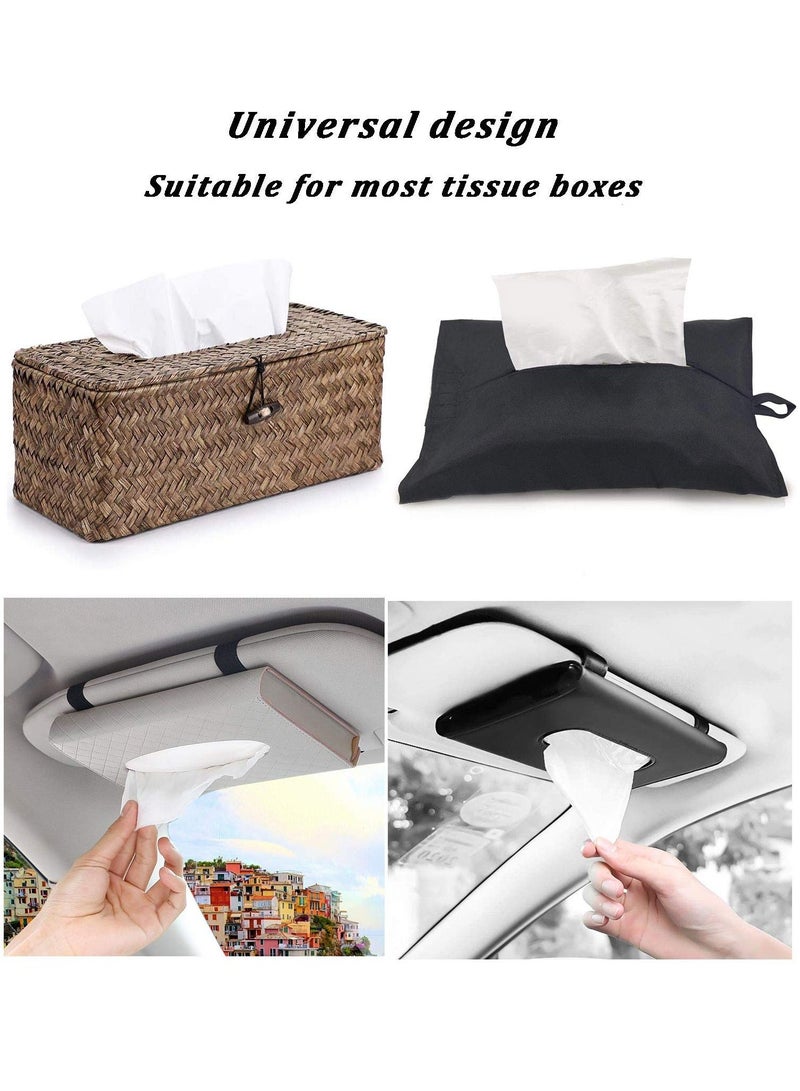 Facial Tissue, Car Tissue Refill Pack Disposable 2-Ply Soft Portable Suitable for Wallet Travel Home 20 Packs, 100 Pulls/Pack