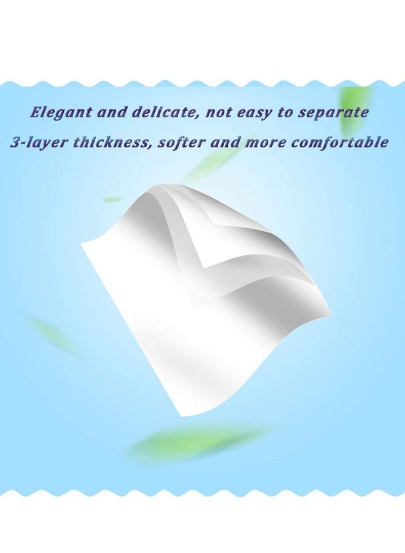 Facial Tissue, Car Tissue Refill Pack Disposable 2-Ply Soft Portable Suitable for Wallet Travel Home 20 Packs, 100 Pulls/Pack