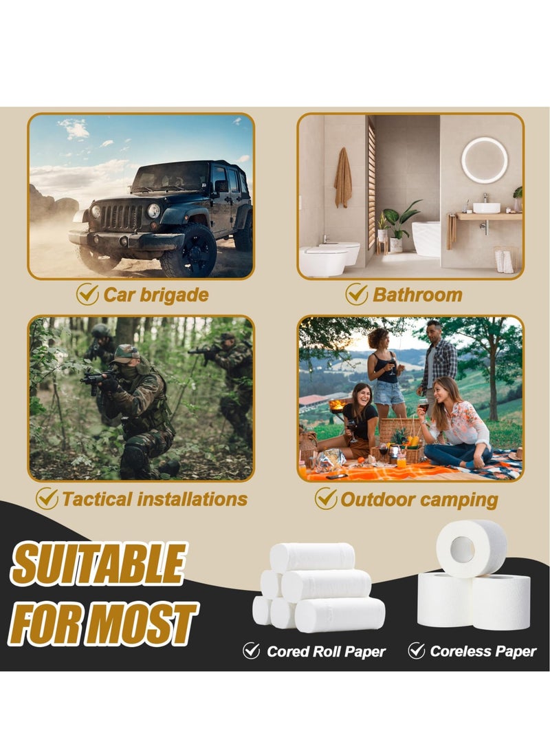 Camping Toilet Paper Holder, Waterproof Portable and Foldable Roll Paper Case, Proof Roll Storage Bag for Car Bathroom Camping and Hiking