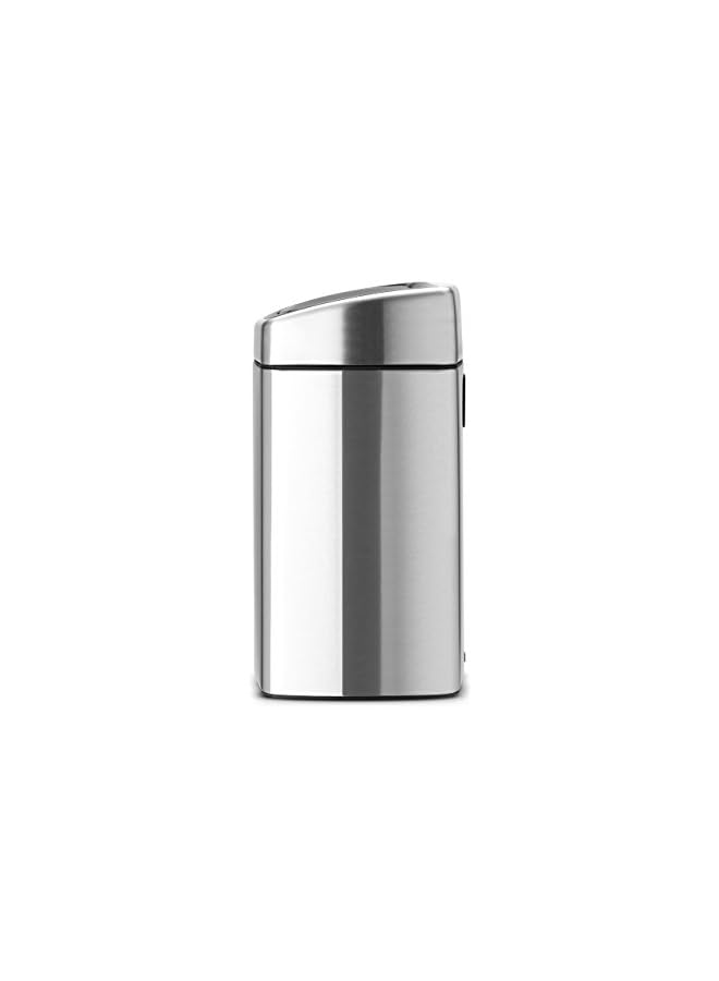 Rectangular Touch Bin, 10 L - Fingerprint Proof Matt Steel