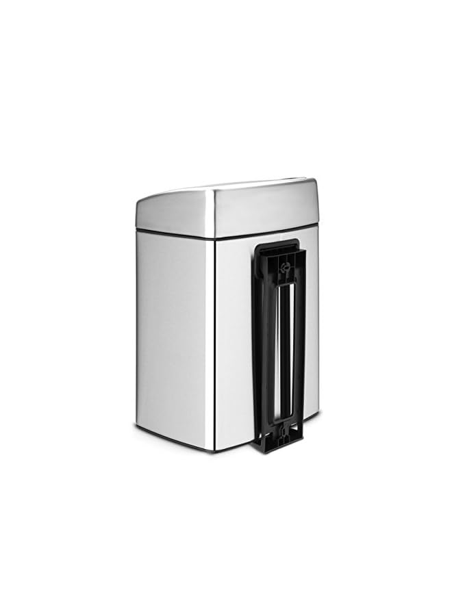 Rectangular Touch Bin, 10 L - Fingerprint Proof Matt Steel