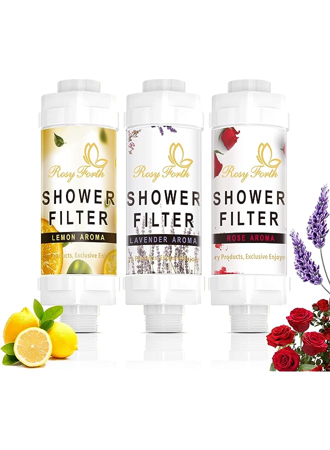 Forth Showerhead Filter Vitamin C Shower Filter for Clean & Filtered Bath Water (Lemon)