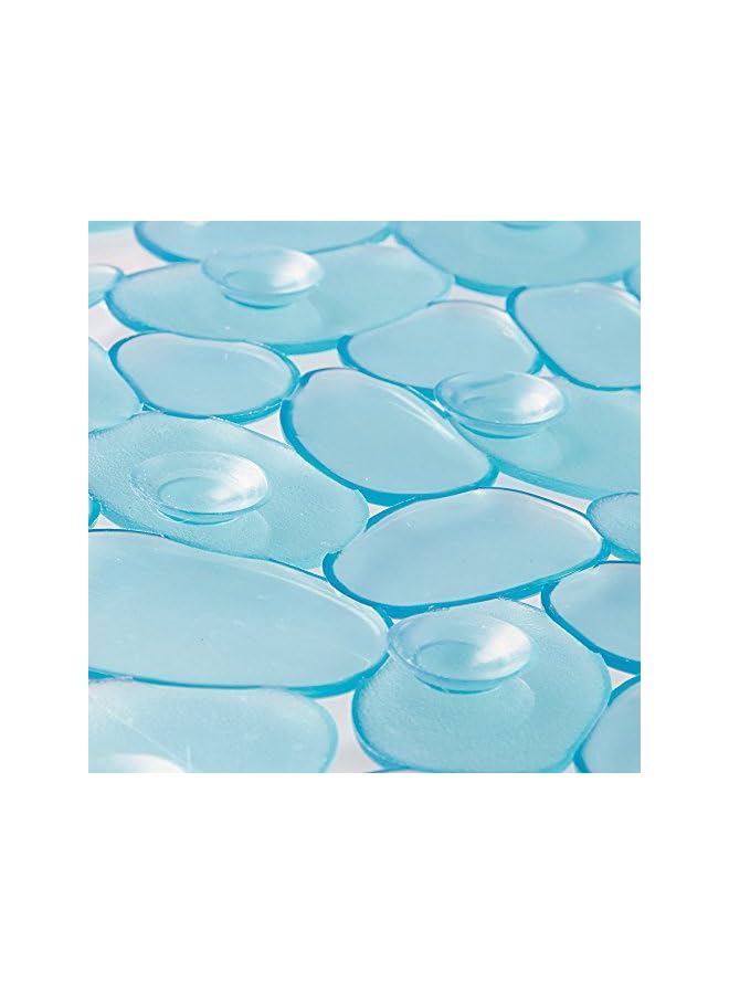 Pebblz Suction Non-Slip Square Bath Mat For Shower, Bathtub, Stall, 22