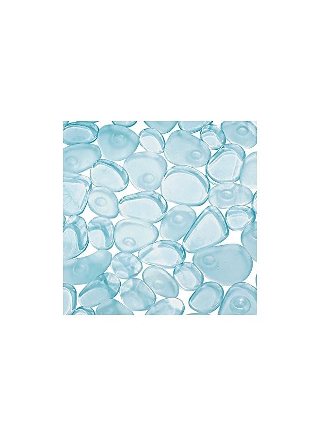 Pebblz Suction Non-Slip Square Bath Mat For Shower, Bathtub, Stall, 22