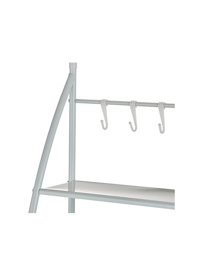 Steel Shelf Bathroom Space Saver, 3-Tier Toilet Towel Storage Rack Holder Over The Bathroom Toilet Shelf Organizer