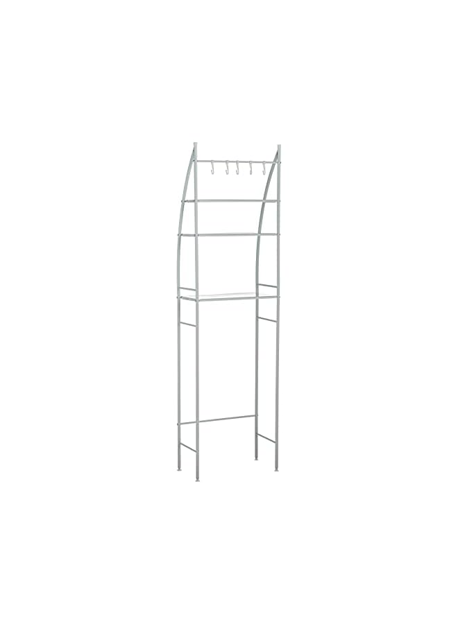 Steel Shelf Bathroom Space Saver, 3-Tier Toilet Towel Storage Rack Holder Over The Bathroom Toilet Shelf Organizer