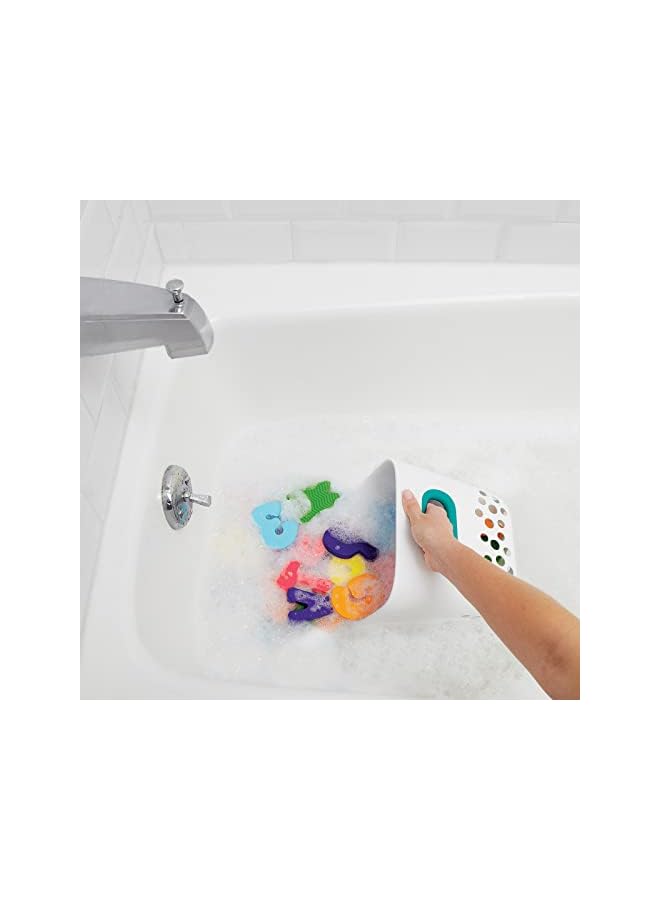 Tot Bath Toy Bin, Teal, 1 Count (Pack of 1)