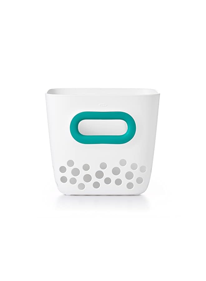 Tot Bath Toy Bin, Teal, 1 Count (Pack of 1)