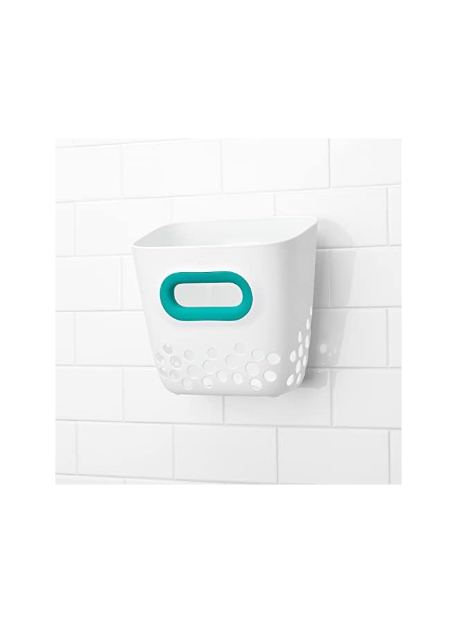 Tot Bath Toy Bin, Teal, 1 Count (Pack of 1)