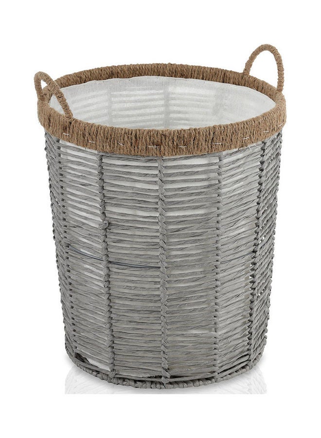 Rope Storage Hamper Grey 38x43cm