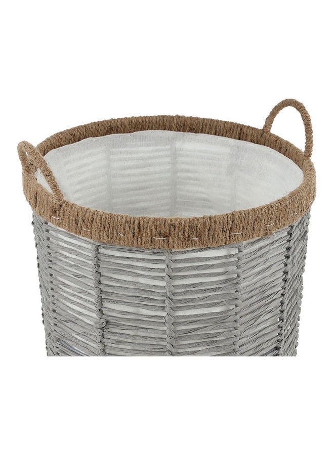 Rope Storage Hamper Grey 38x43cm