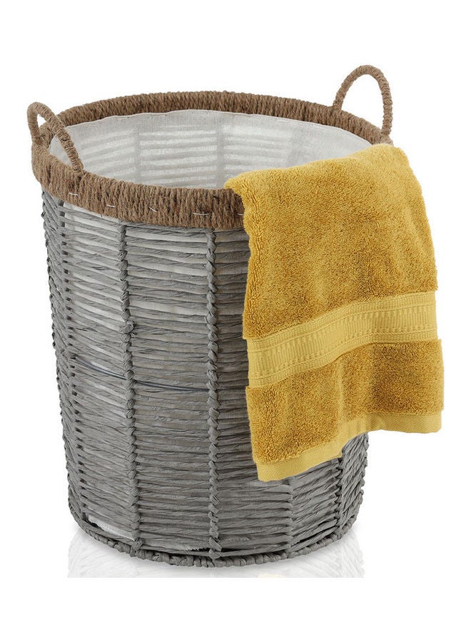 Rope Storage Hamper Grey 38x43cm