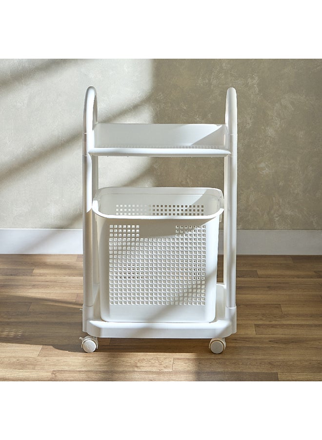 Laundry Hamper with Storage 46.5 x 78 x 30.5 cm