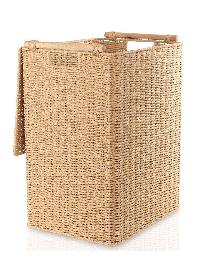 Anwy Hamper With Handles, Beige - 57cm