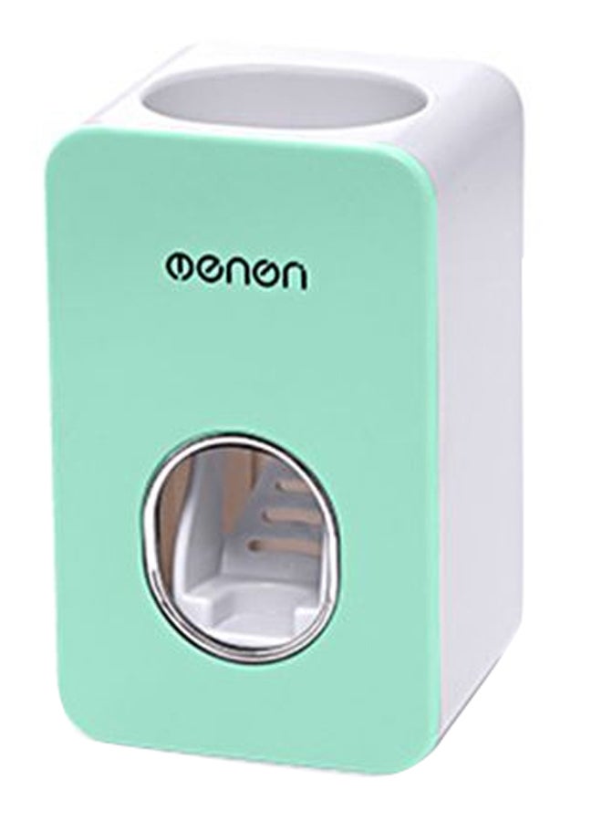 Wall Mounted Automatic Toothpaste Dispenser Green/White