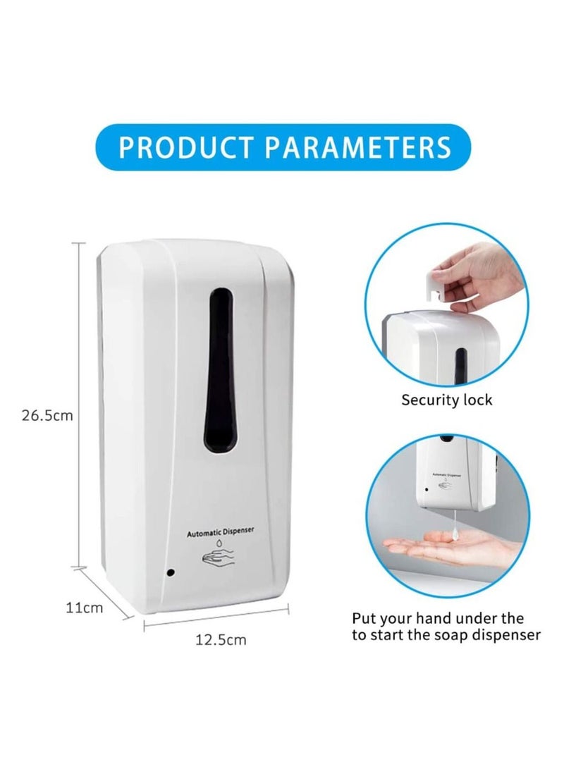 Automatic Hand Sanitizer Dispenser, Touch Free, Refillable, 1000 ML Capacity for Bathroom, Kitchen, Office, Hospitals, School.