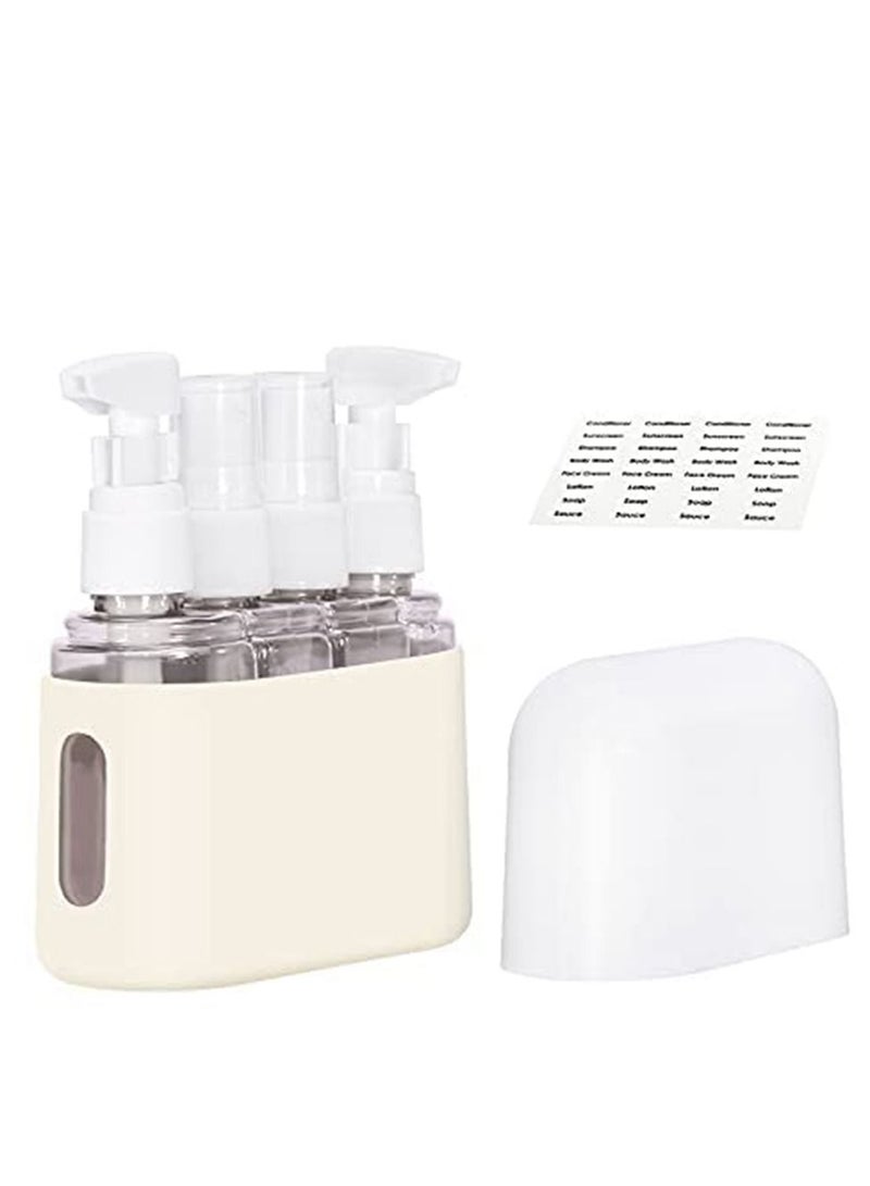 Travel Bottles Leak Proof Containers For Toiletries TSA Approved Airplane Accessories Kits For Liquid Travel Size Accessories and Shampoo Conditioner Bottles 4 Pack