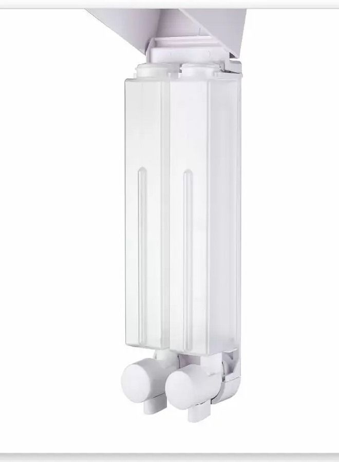 Double Soap Dispenser 500ml X 2 - White