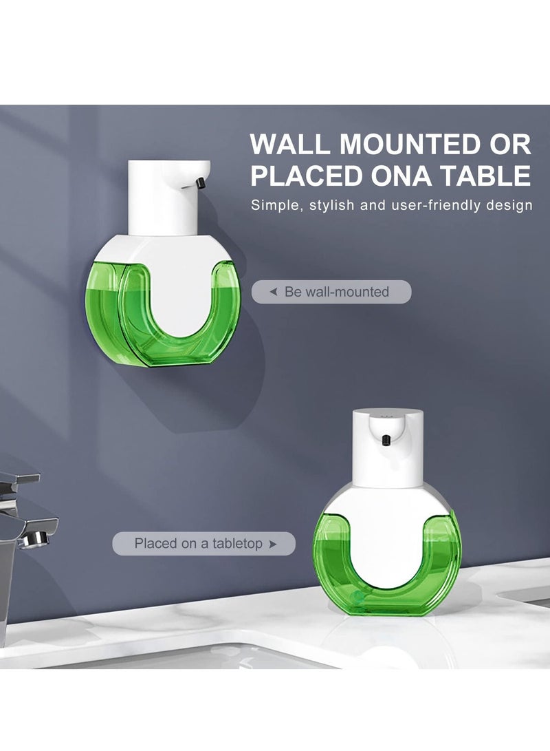 Automatic Foaming Soap Dispenser Touchless Rechargeable Hand Soap Dispenser 4-Level Adjustable Foam Volume  USB Rechargeable 420ML Wall Mount Soap Dispenser for Bathroom Kitchen