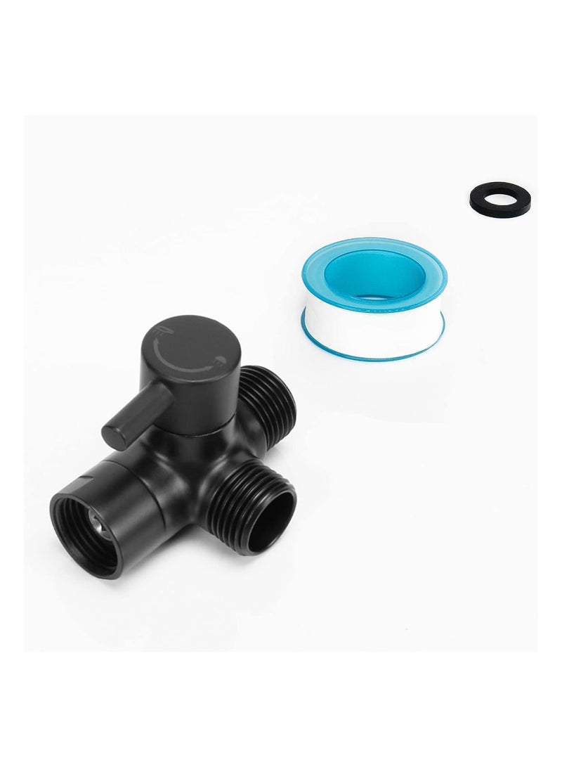 Shower Arm Diverter Valve 3 Way Solid Brass Universal G1/2