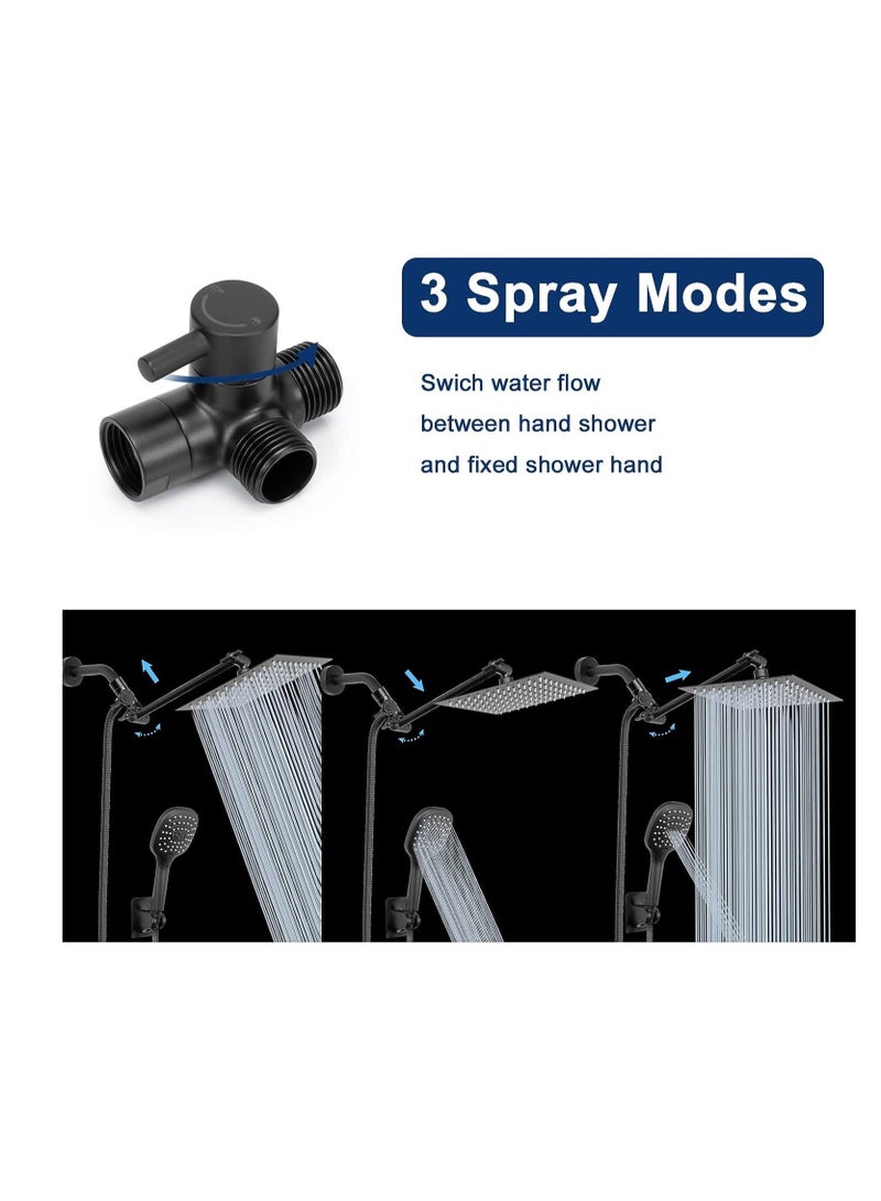 Shower Arm Diverter Valve 3 Way Solid Brass Universal G1/2