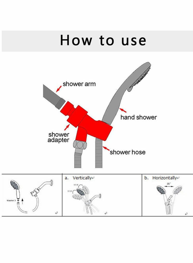 Shower Head High Pressure with Handheld 9 Spray Modes Settings Detachable Stretchable 59