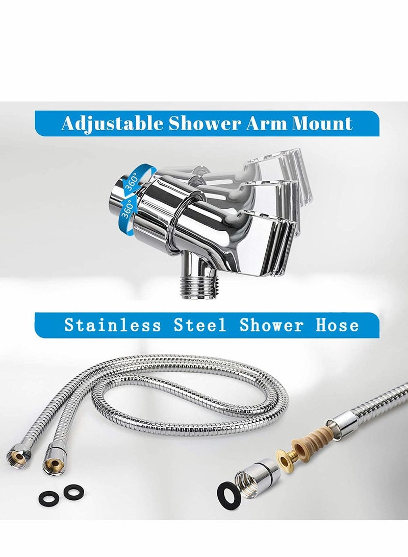Shower Head High Pressure with Handheld 9 Spray Modes Settings Detachable Stretchable 59
