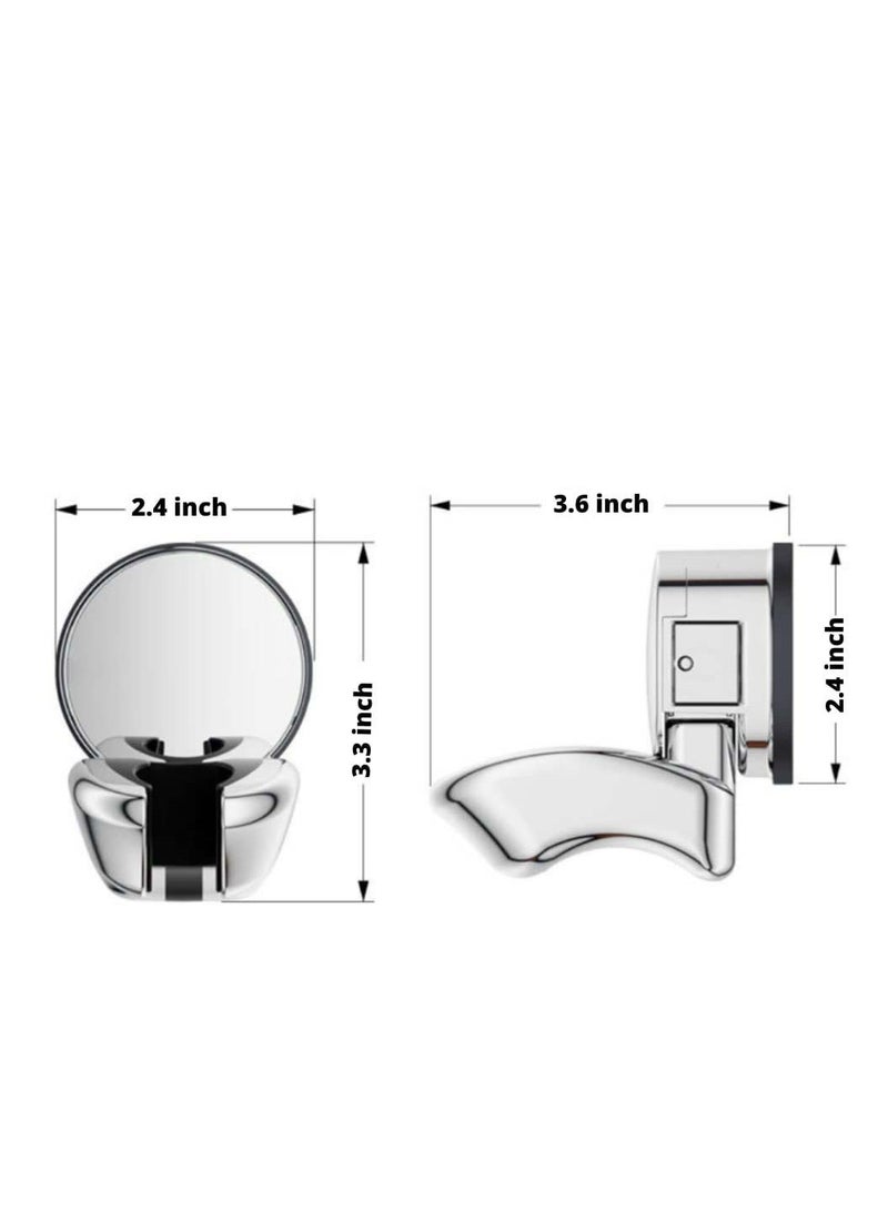 Suction Cup Shower Head Holder Wall Mount, Different Positions Handheld relocatable and Adjustable, for People with Handicap or Short Stature