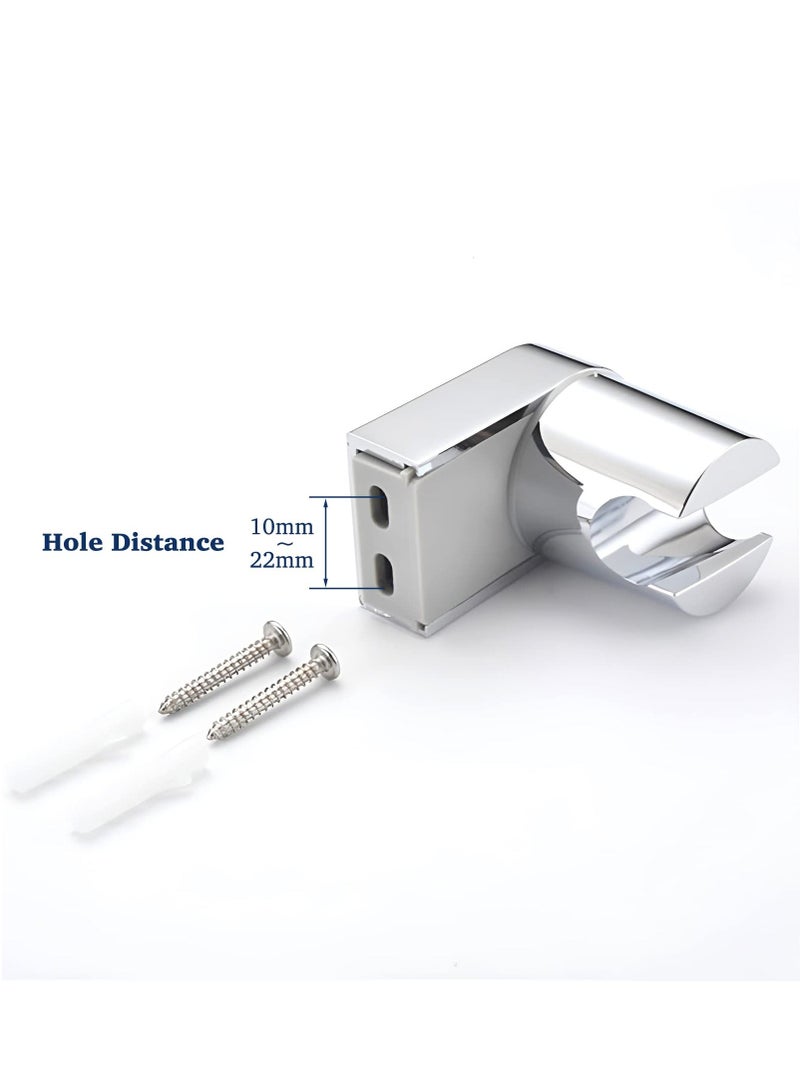 SYOSI Shower Head Holder Bracket, Universal 360° Angle Adjustable Holder, Hower Wall Mount for Bathroom, Fixed Hand Held Hose