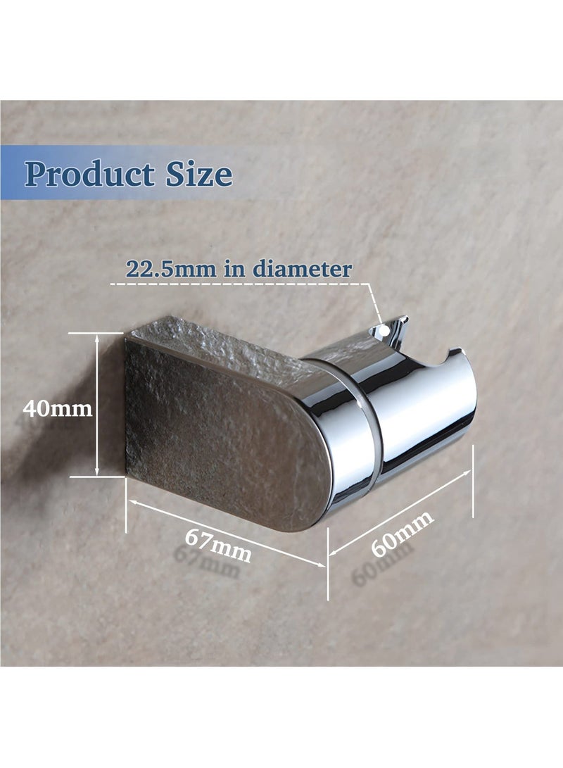 SYOSI Shower Head Holder Bracket, Universal 360° Angle Adjustable Holder, Hower Wall Mount for Bathroom, Fixed Hand Held Hose