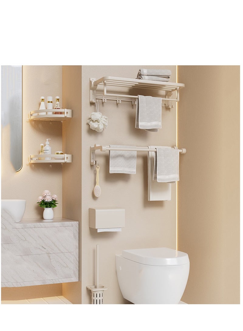 Bathroom Hardware Set 5-Pieces Towel Bar Set, Towel Ring, Towel Racks for Bathroom, SUS304 Stainless Steel Bath Accessories Set Wall Mounted