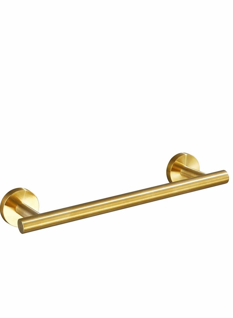 Brushed Gold Towel Bar, Gold Bathroom Accessories 12-Inch Hand Towel Holder for Bathroom, SUS304 Stainless Steel, Modern Style, for Bathroom Kitchen, Towel Rail Wall Mounted Towel