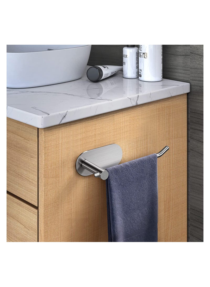 Towel Ring Self Adhesive Hand Towel Holder for Bathroom Kitchen Hand Towel Bar No Drilling Silver Towel Rack SUS 304 Stainless Steel Brushed