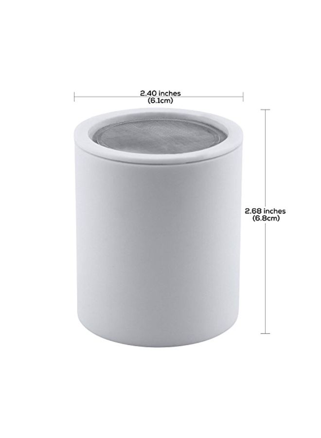 Multi-Stage Shower Filter Cartridge White 2.9x2.6x2.4inch