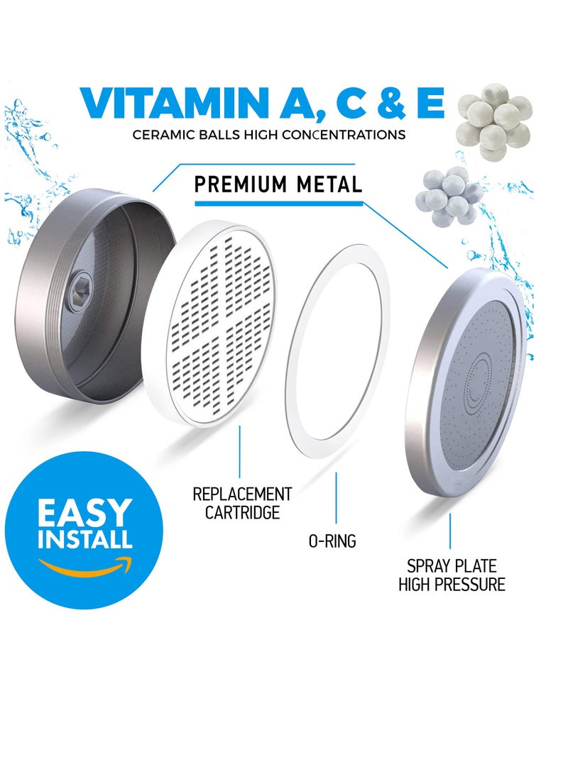 20 Stage Shower Filter Luxury Filtered Head Set for Hard Water Removes Chlorine and Harmful Substances Showerhead High Output