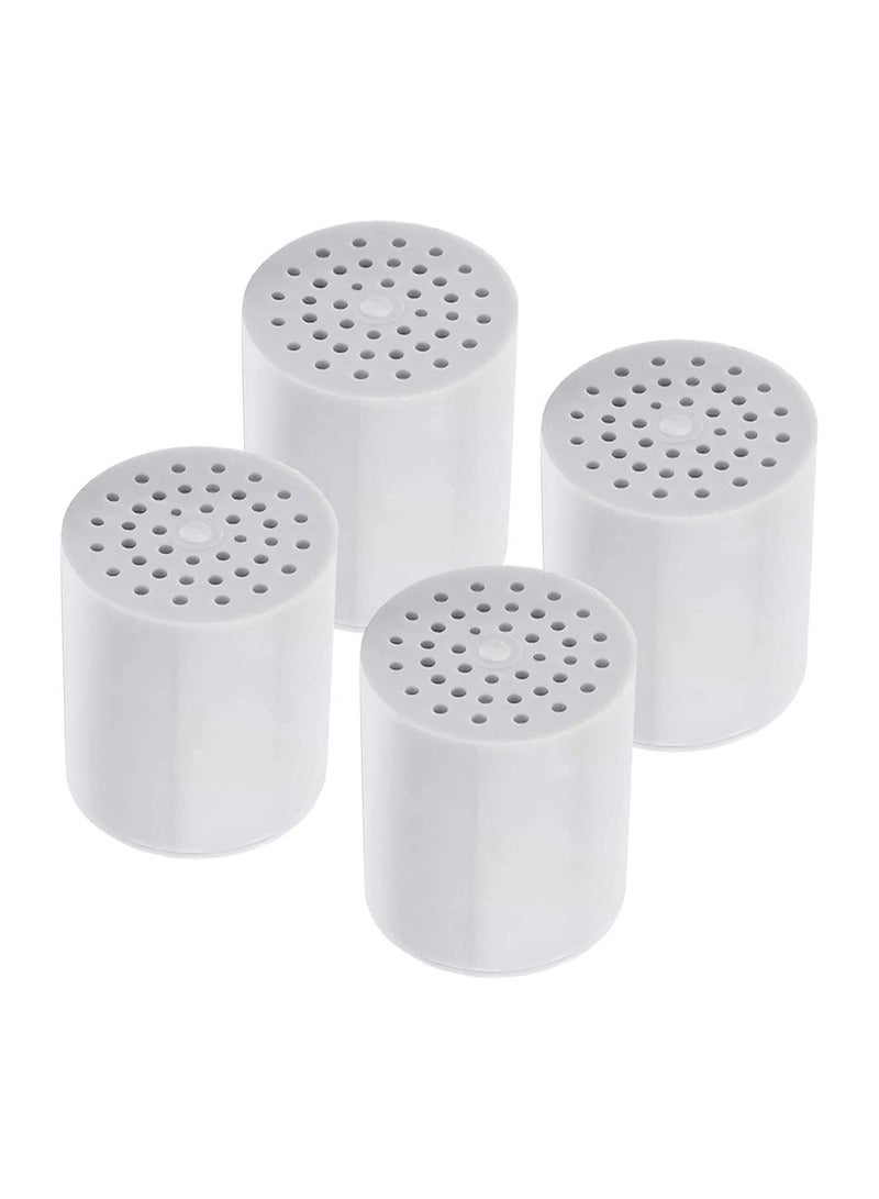 15 Stage Shower Filter Cartridge - Shower Head Filter - Hard Water Filter Anti Hair Fall Ideal to Remove Chlorine and impurities from Water with KDF and Calcium Sulphite Beans (4 Cartridges Only)