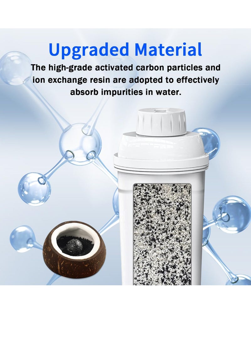 Filter Replacement 2 Pcs Coffee Machine Filter element Compatible with DeLonghi Filter DLSC002 Replacement Water Softener Activated Carbon Softener Compatible with ECAM ESAM ETAM BCO EC