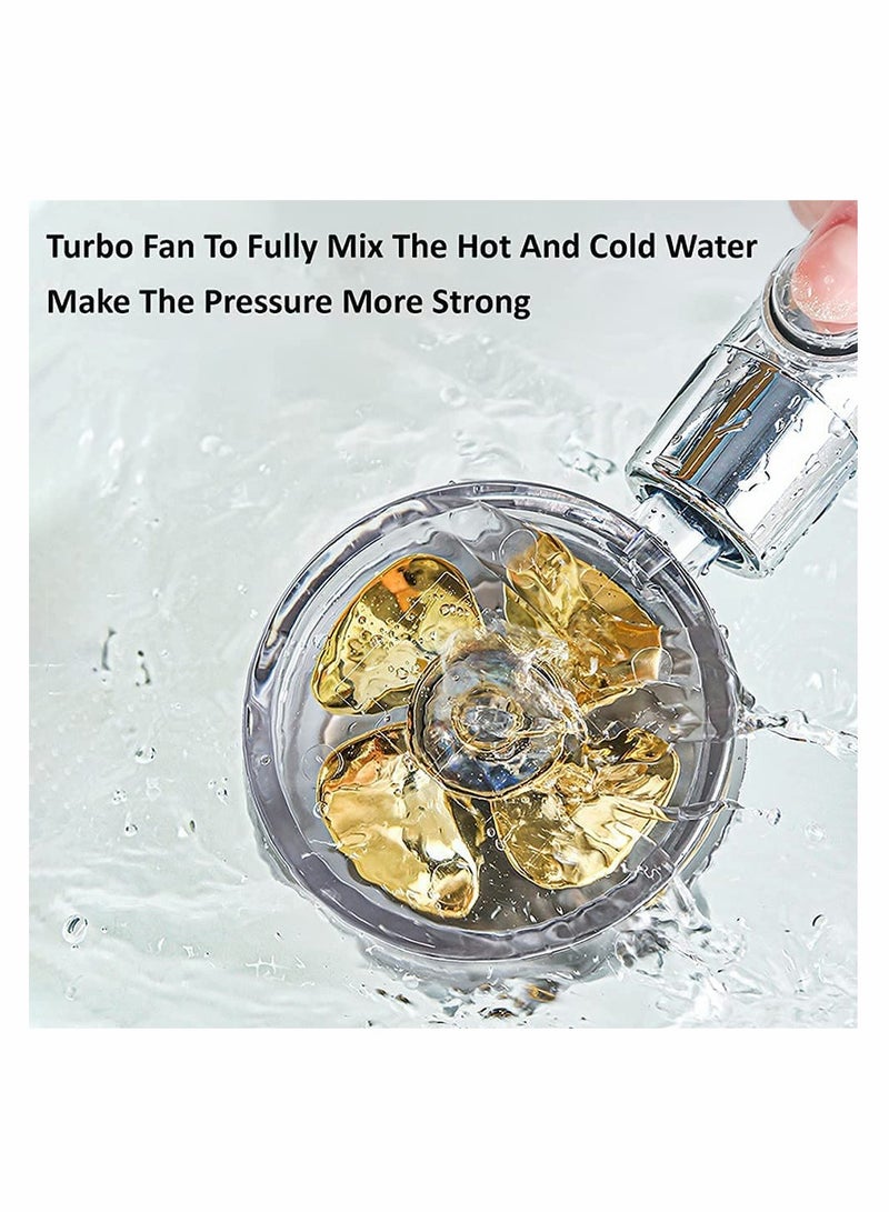 Handheld Turbo Fan High Pressure Shower Head With Filter Supercharged Household Net Celebrity Small Waist Shower Head Shower Rain Filter Shower Head