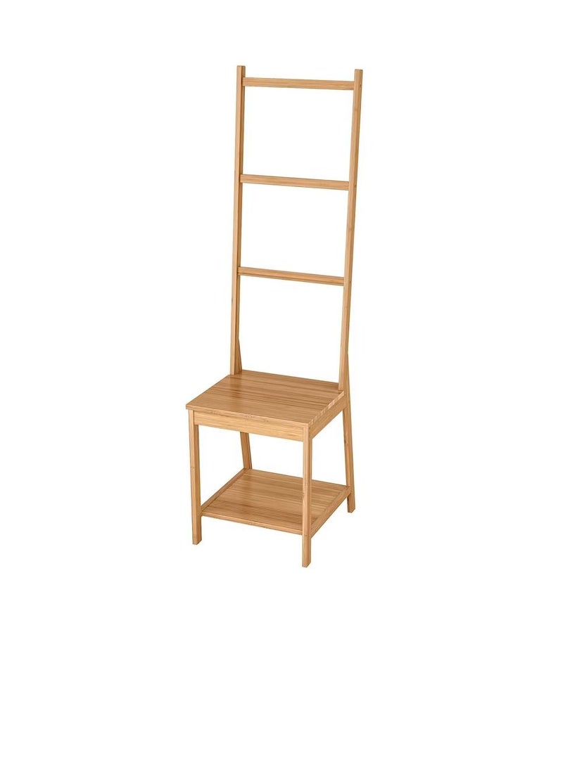 Towel rack chair, bamboo