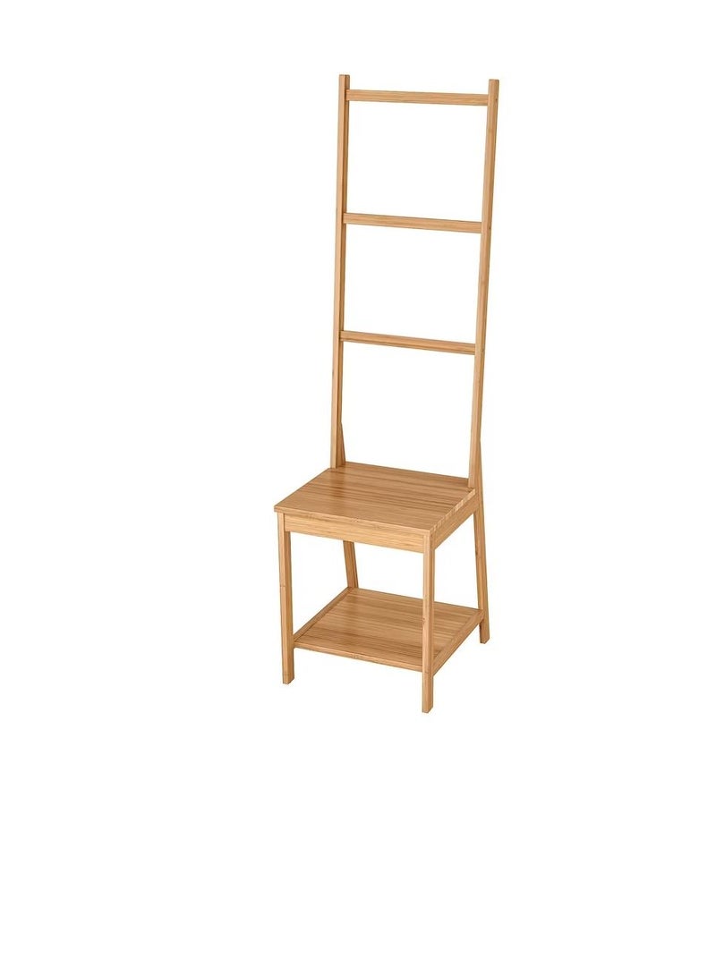 Towel rack chair, bamboo