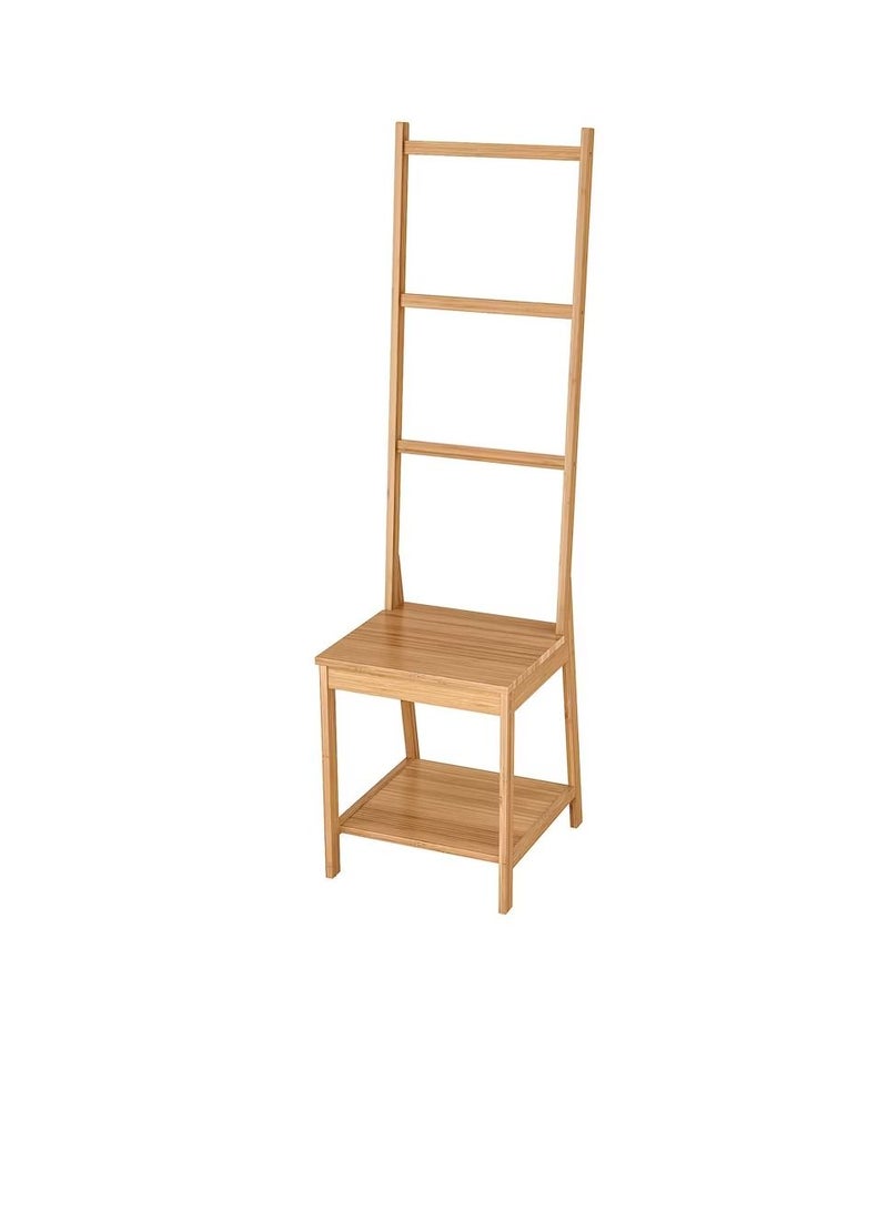 Towel rack chair, bamboo