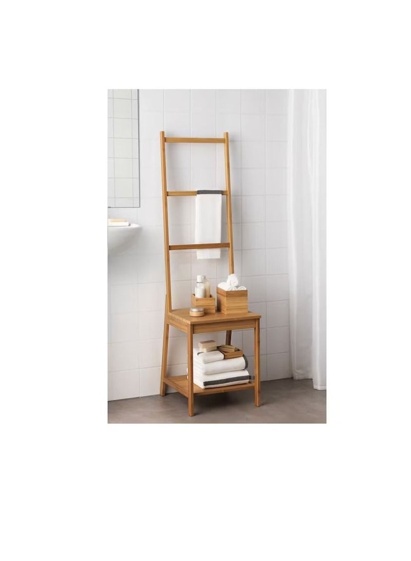 Towel rack chair, bamboo