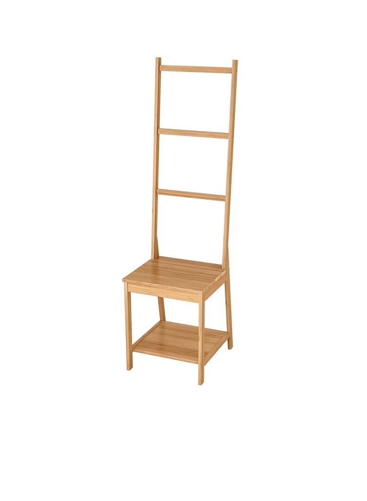 Towel rack chair, bamboo