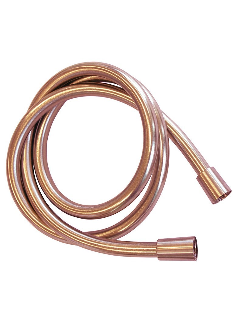 WENKO Designer Shower Hose Rose Gold Shower Hose with Anti-Twist Protection and Drinking Water Approval, Plastic, 175 cm, Rose Gold