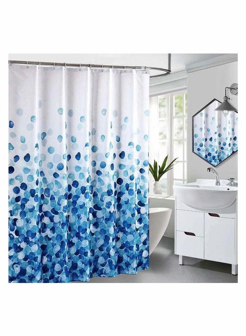 Fabric Shower Curtain Curtains with 12 Plastic Hooks Floral Shower Curtain Bathroom Fabric Fall Curtains Waterproof Colorful Funny with Standard Size Shower Curtain Set (72 x 78 inch)