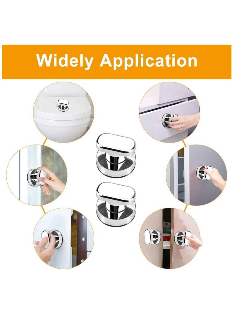 Strong Suction Cup Door Handles, Glass Mirror Wall Tile Handle Refrigerator Cabinet Drawer Pull Knob Adsorbent Bathtub Shower for Cupboard Fridge Bathroom 2 Pcs