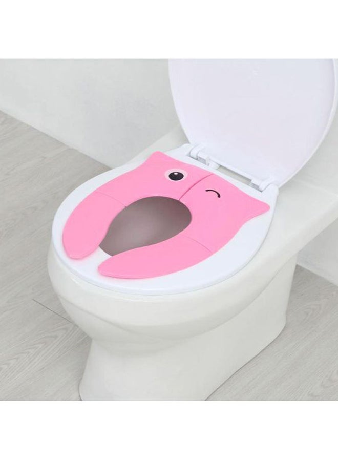 Owl Shaped Foldable Toilet Seat Pink 26x36x5cm
